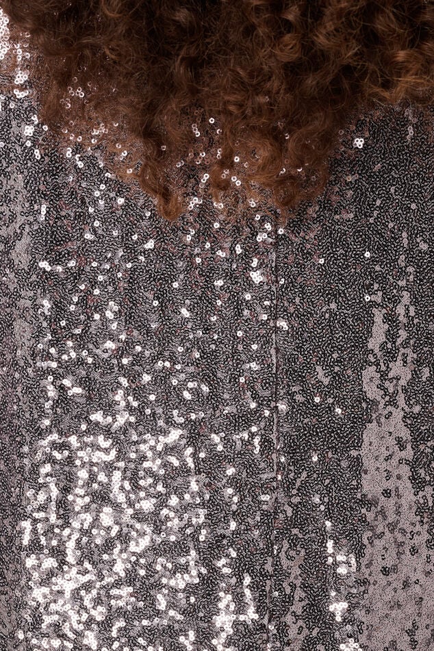 Haut à paillettes à manches courtes image number 6