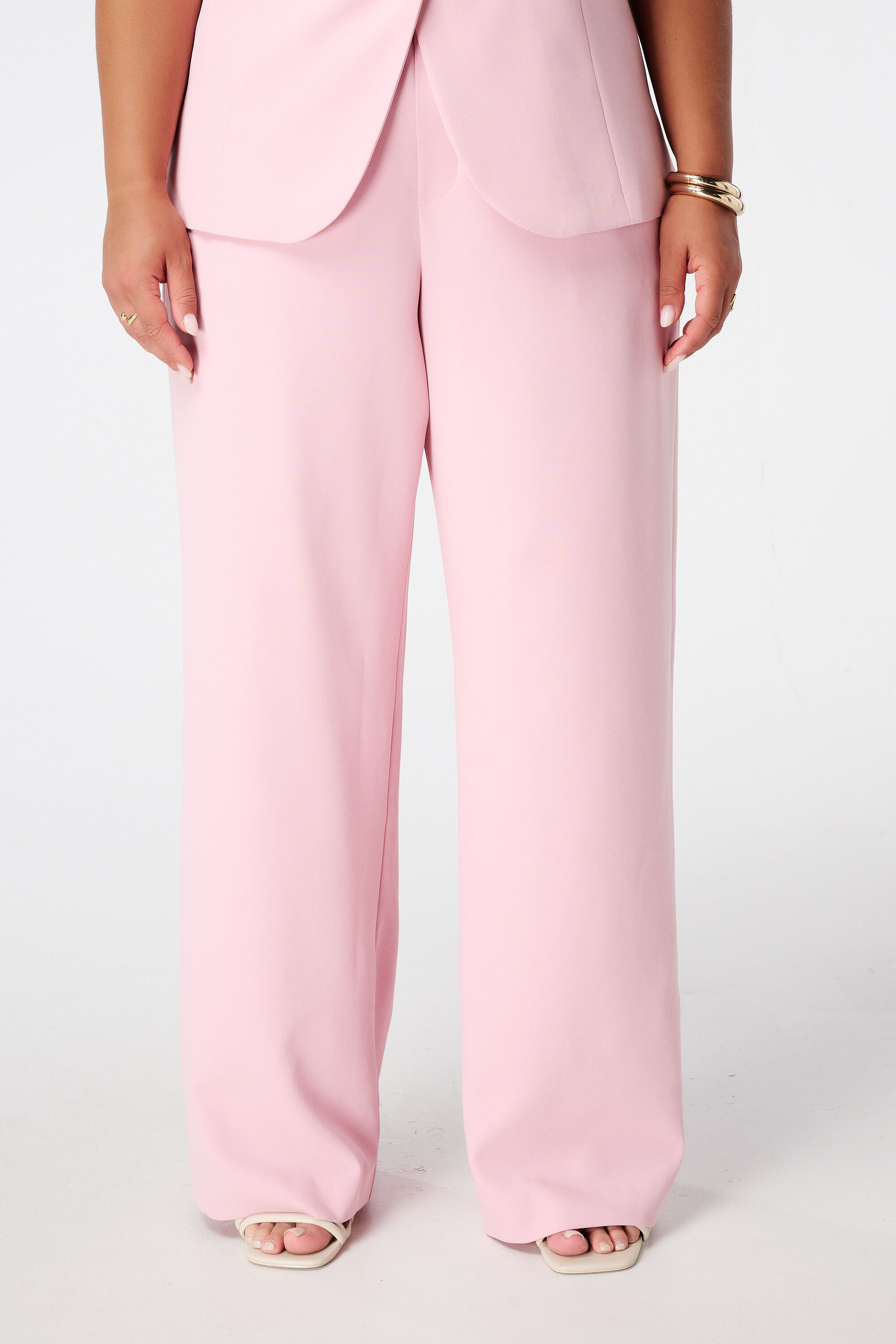 Pantalon avec taille &eacute;lastiqu&eacute;e image number 5