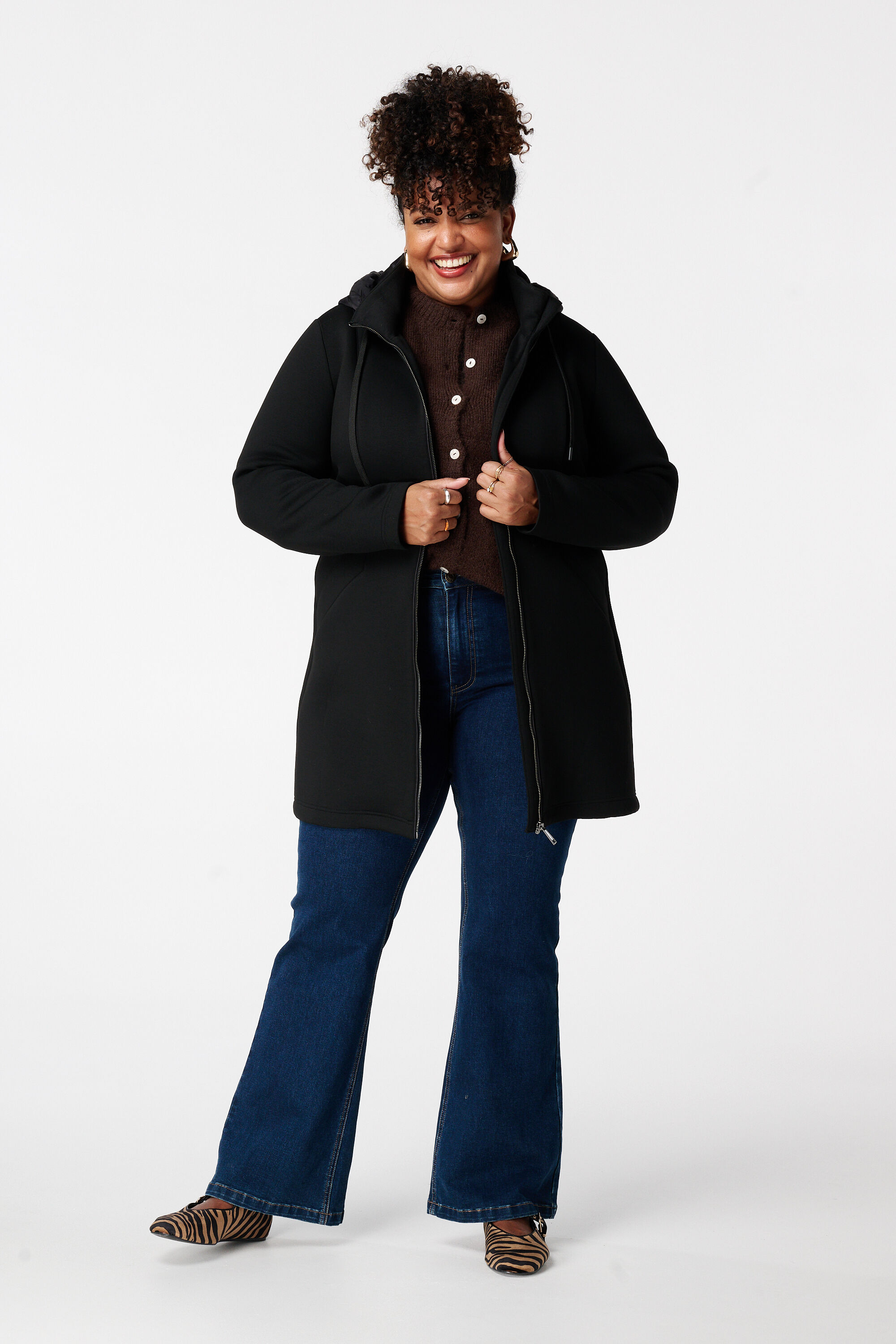 Manteau &agrave; capuche