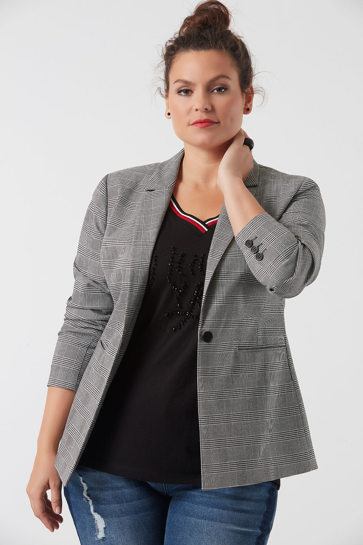 Veste blazer prince de Galles image number 3