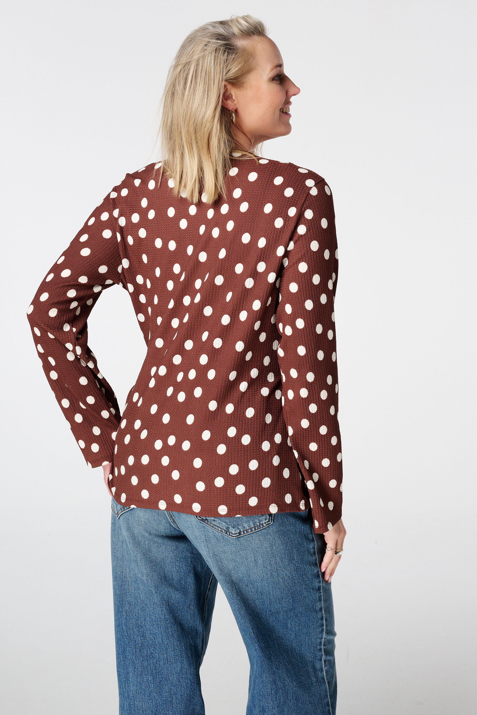 Haut portefeuille &agrave; pois image number 3