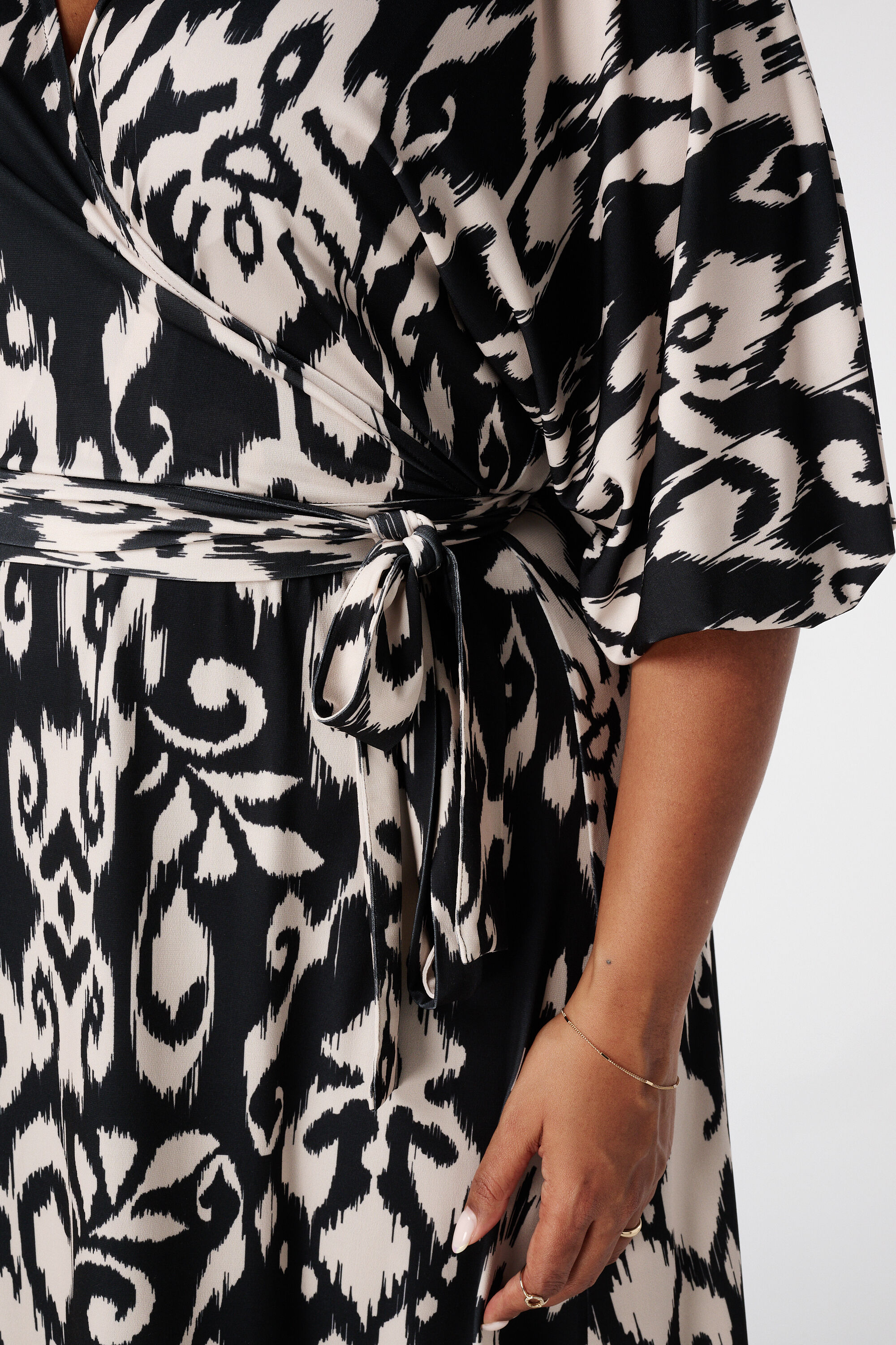 Robe portefeuille &agrave; imprim&eacute; image number 4