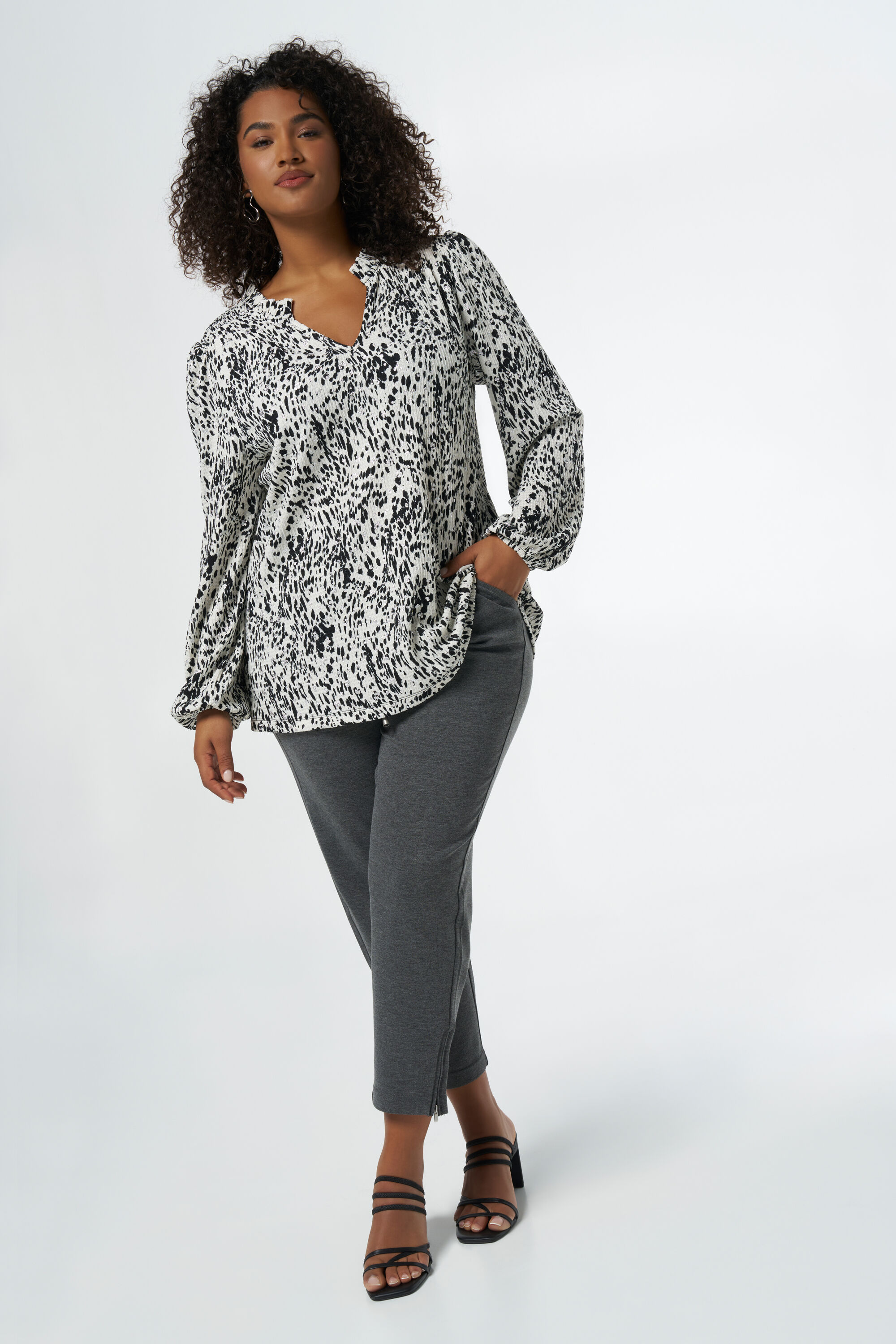 Chemisier &agrave; imprim&eacute; animal image number 5