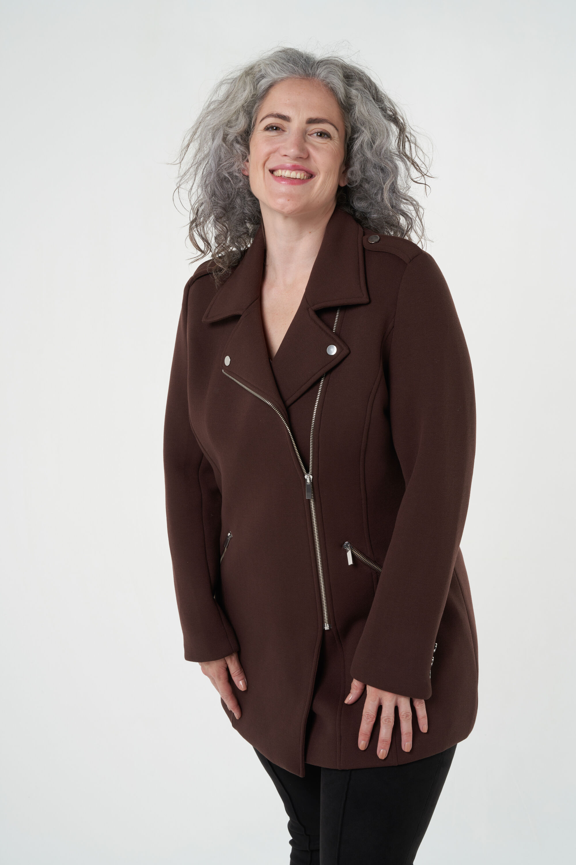 Veste doubl&eacute;e de style motard image number 6