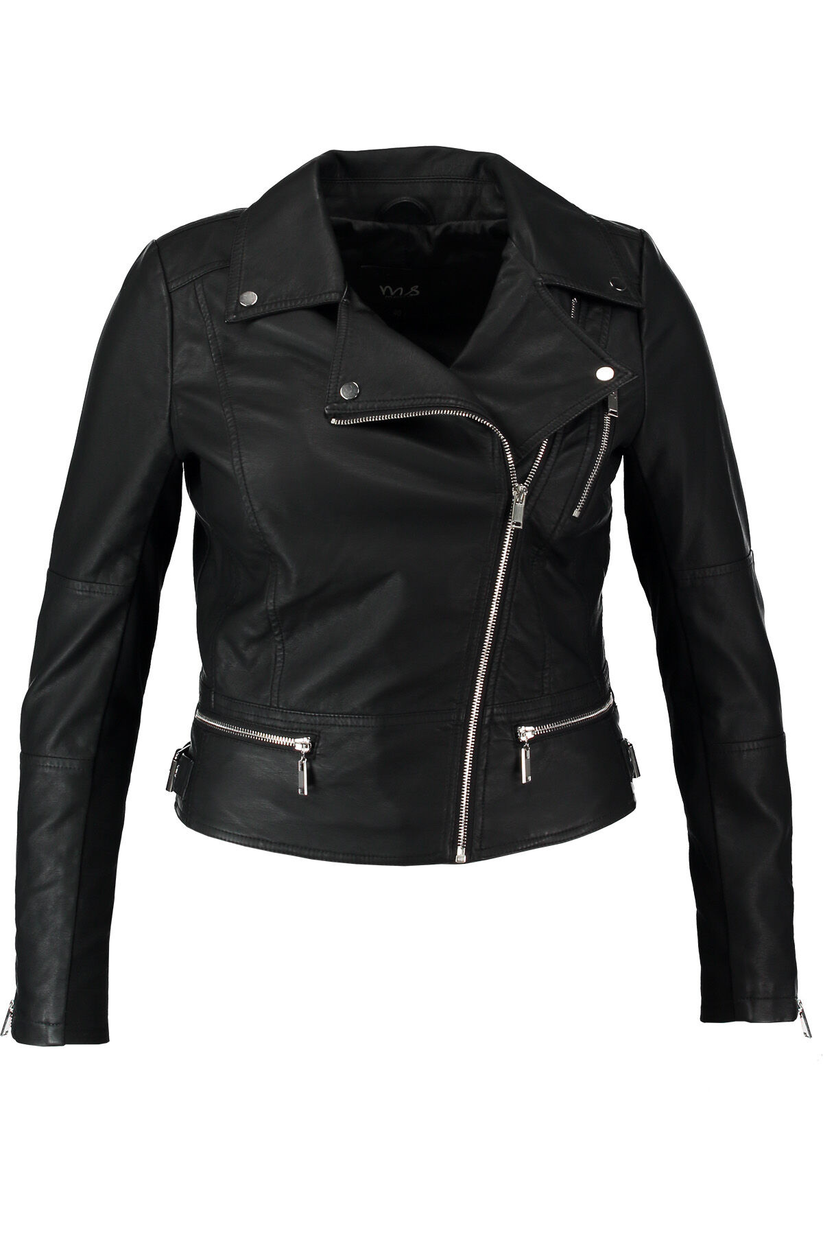 Veste &agrave; clous en similicuir image number 1