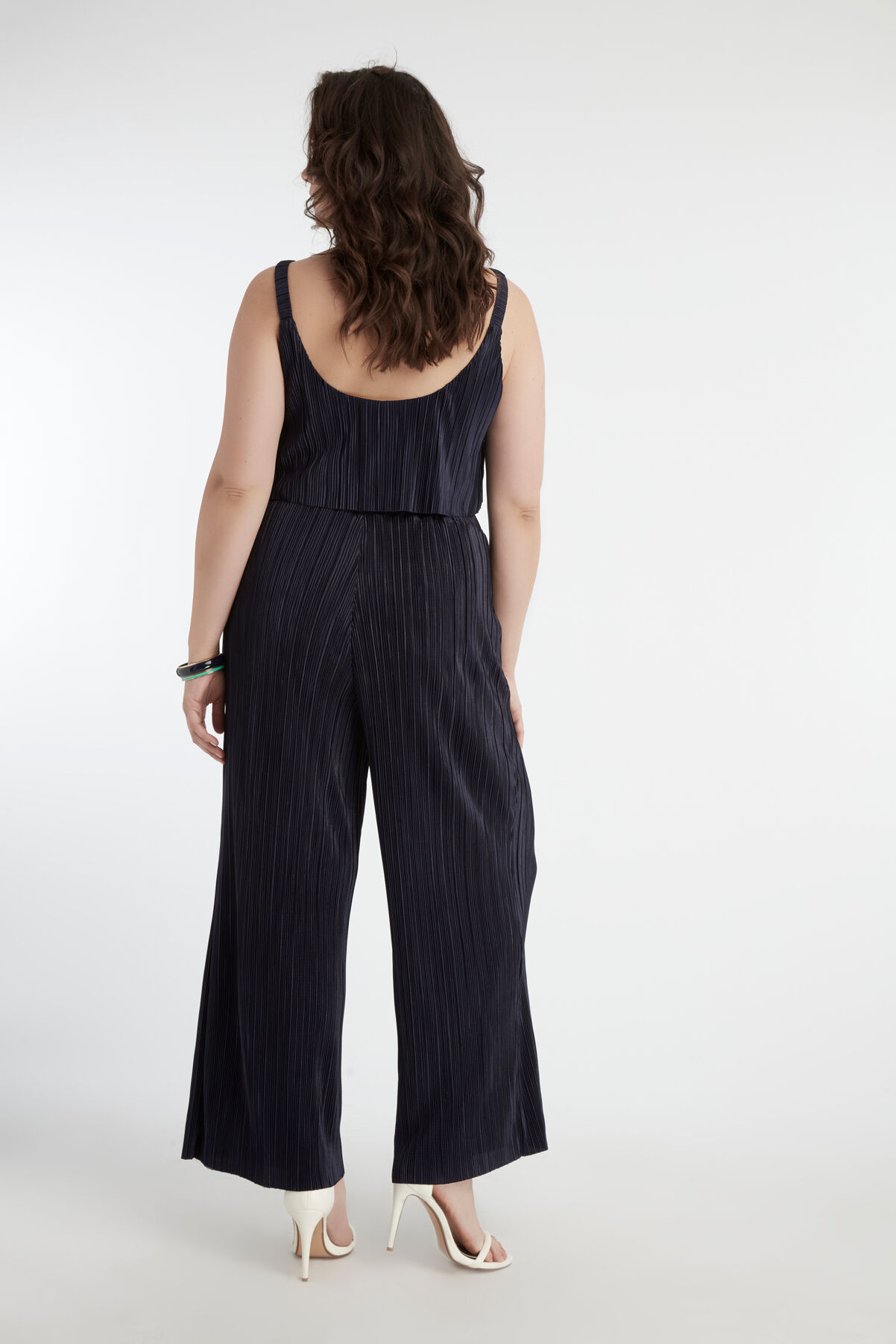 Pantalon pliss&eacute; extensible  image number 4