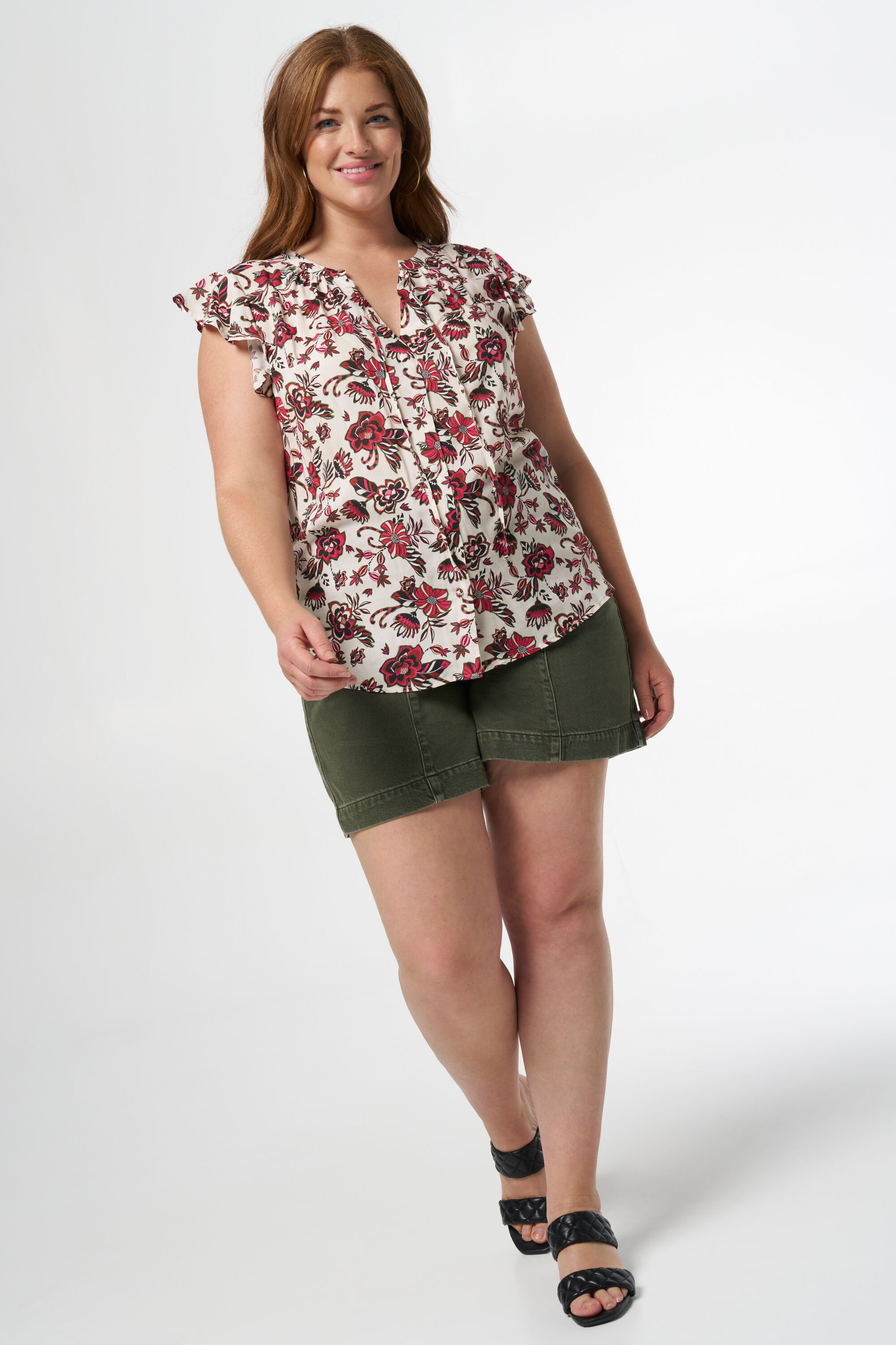 Chemisier &agrave; manches volant&eacute;es image number 5