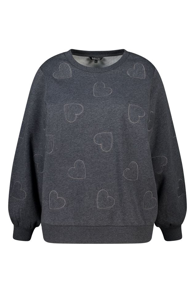 Pull avec cœurs brodés image number 1