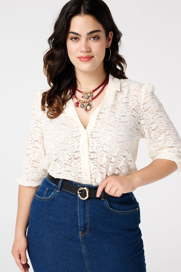 Ceinture avec boucle dorée - Main Image