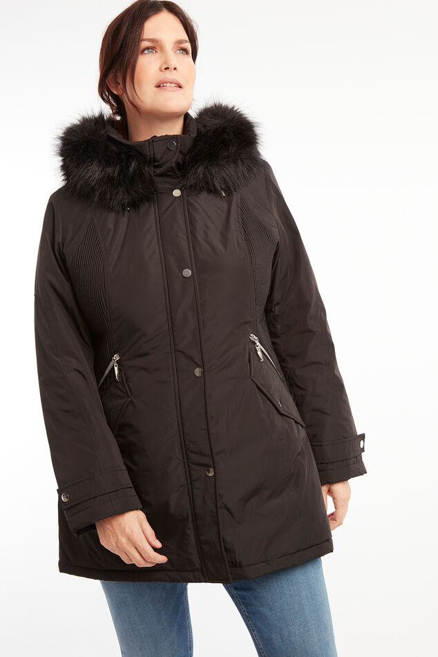 Parka avec col en fausse fourrure image number 0