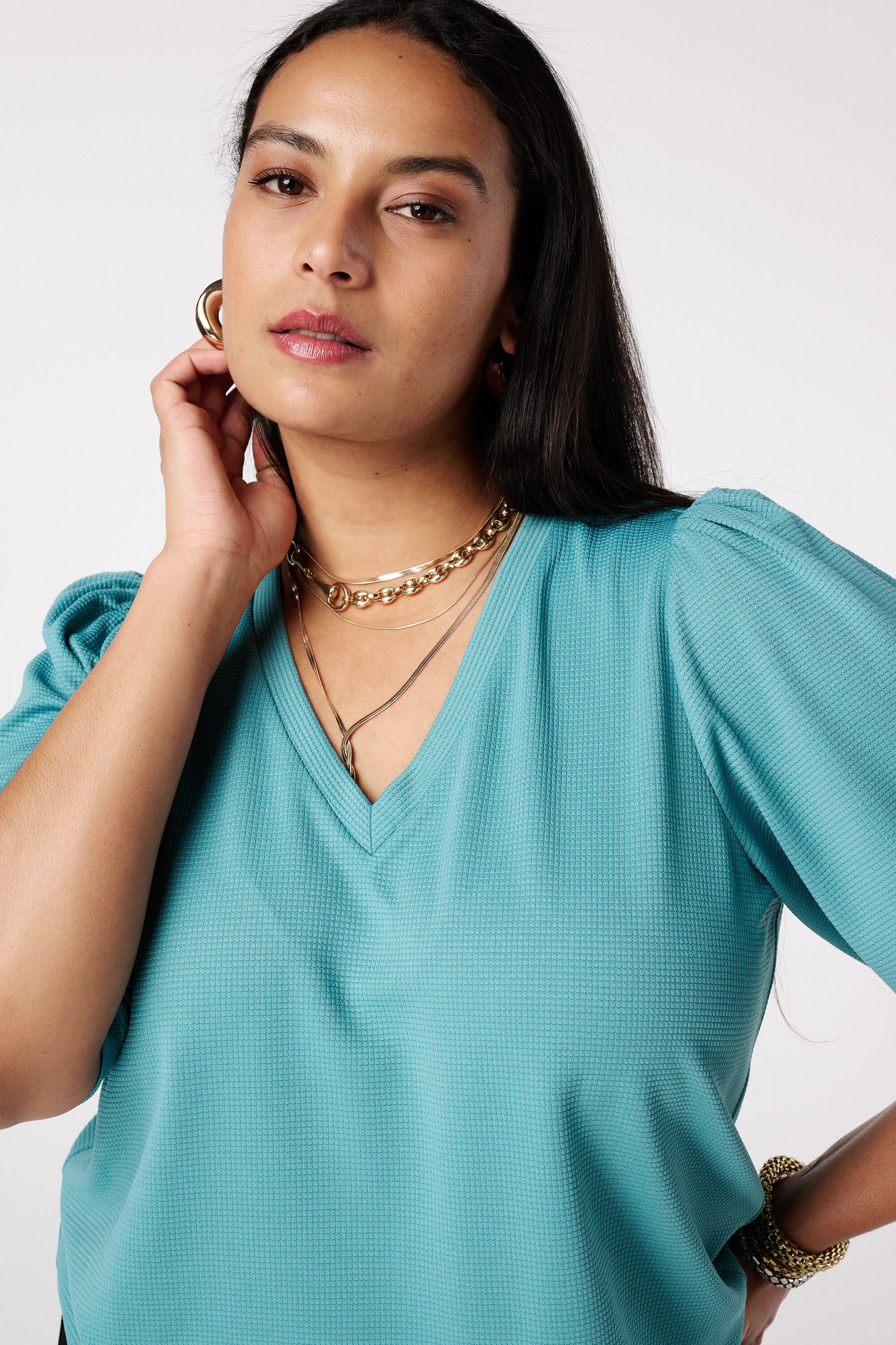 Top &agrave; manches bouffantes image number 4