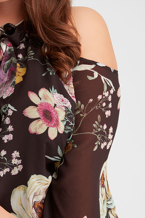 Chemisier &agrave; &eacute;paules ajour&eacute;es image number 6