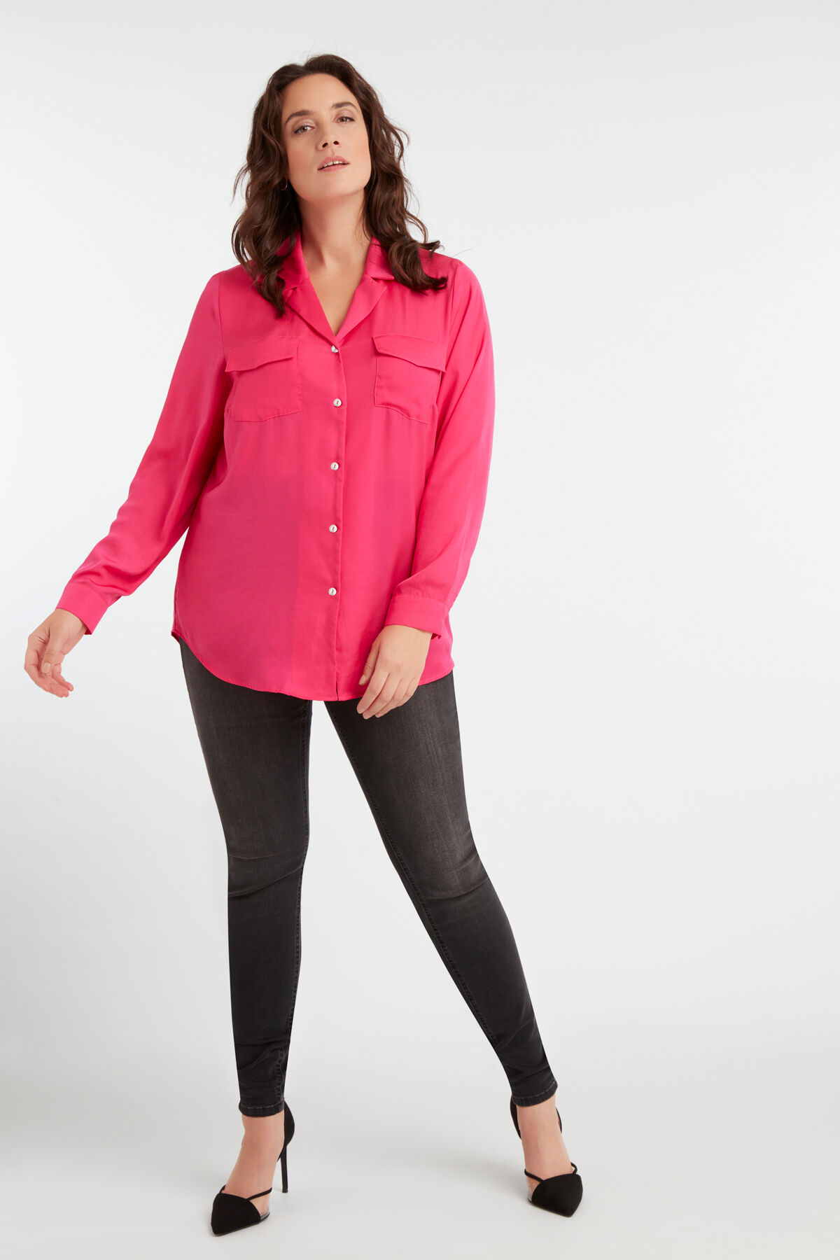 Chemisier en satin image number 3