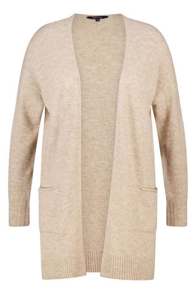 Cardigan mi-long avec poches latérales image number 1