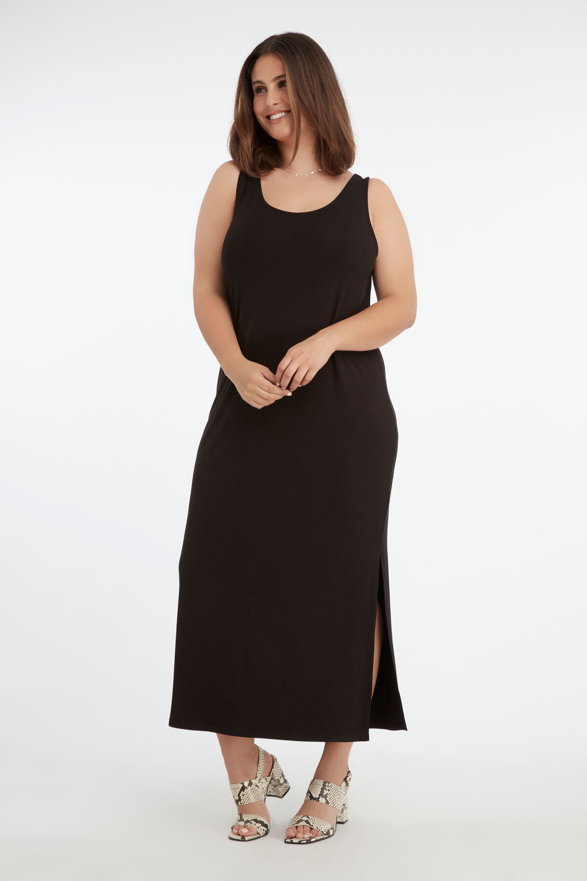 Robe maxi avec fente image number 5