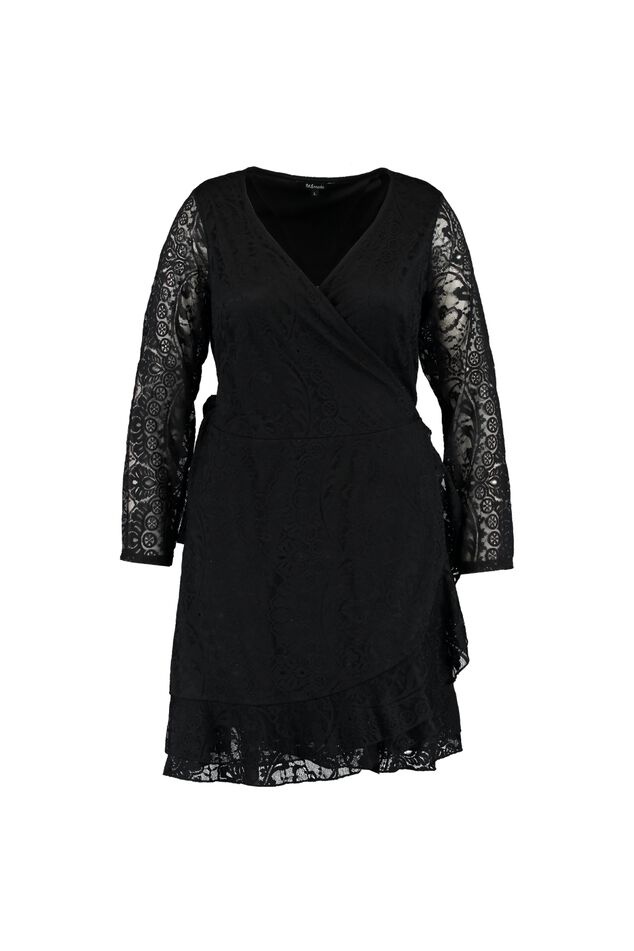 Robe portefeuille en dentelle image number 1