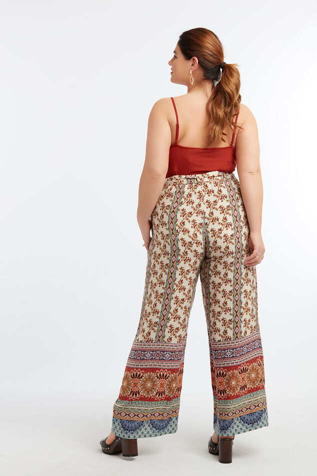 Pantalons larges avec imprimé image number 3