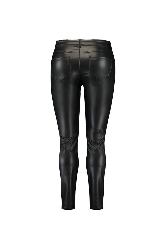 Pantalon jambe slim en similicuir image number 2