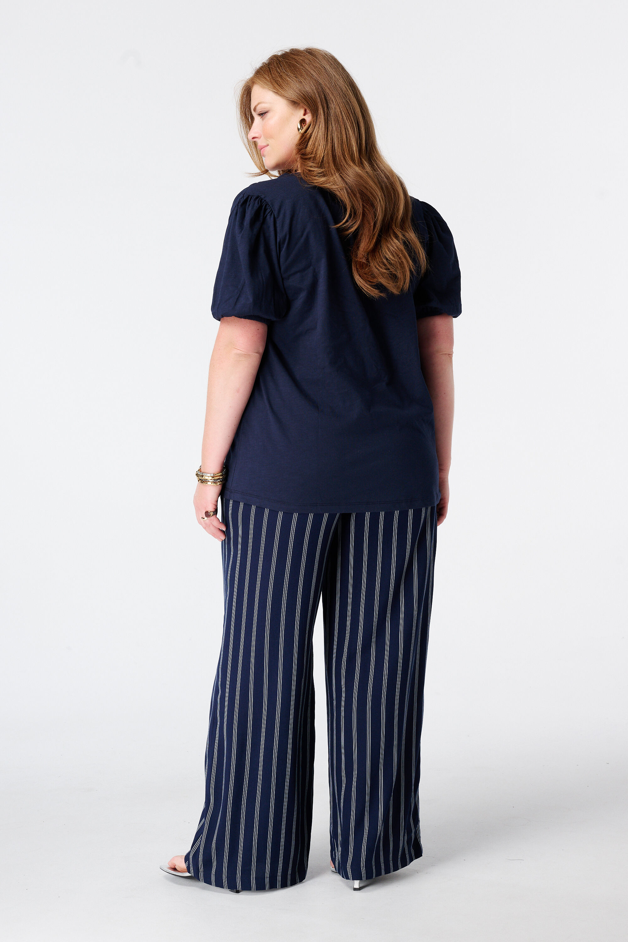 Pantalon wide leg &agrave; imprim&eacute; image number 3