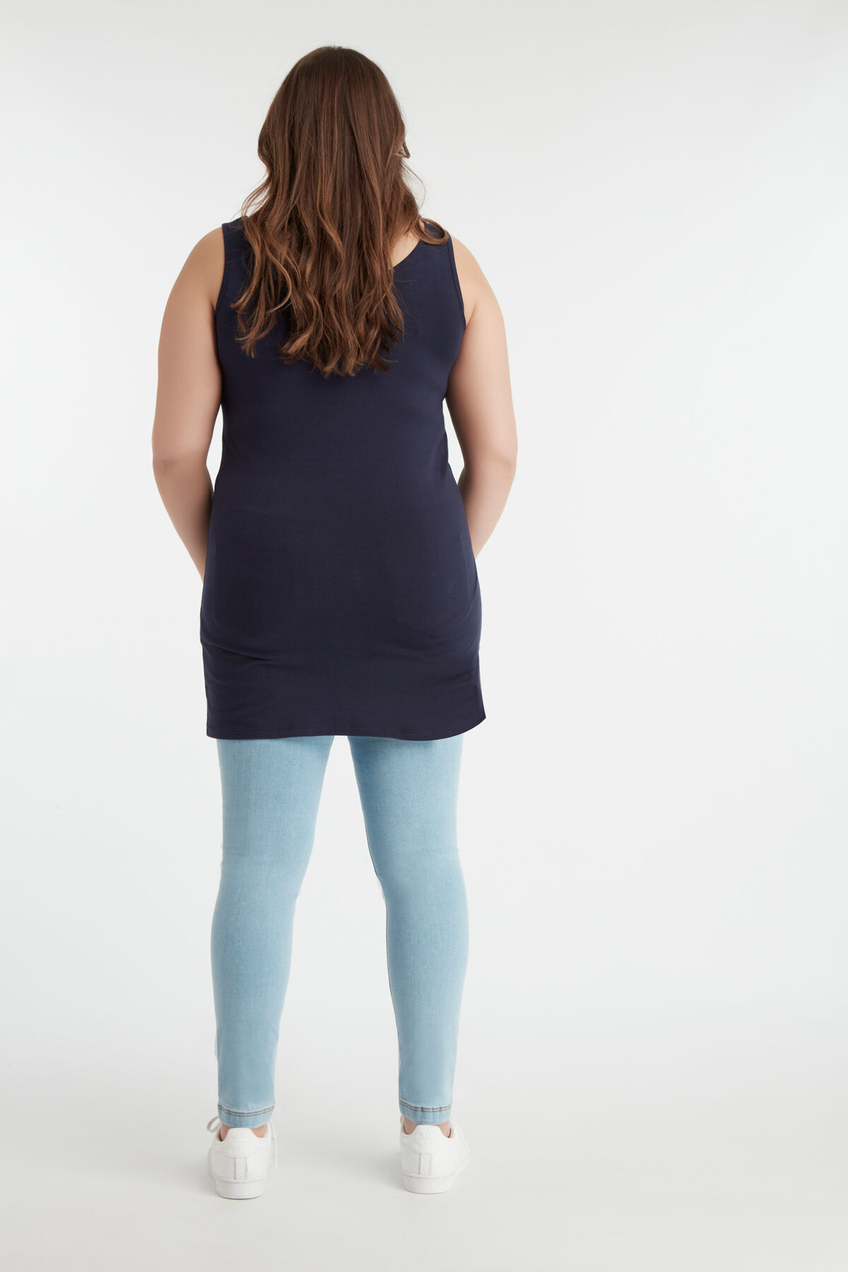 D&eacute;bardeur long en coton image number 4