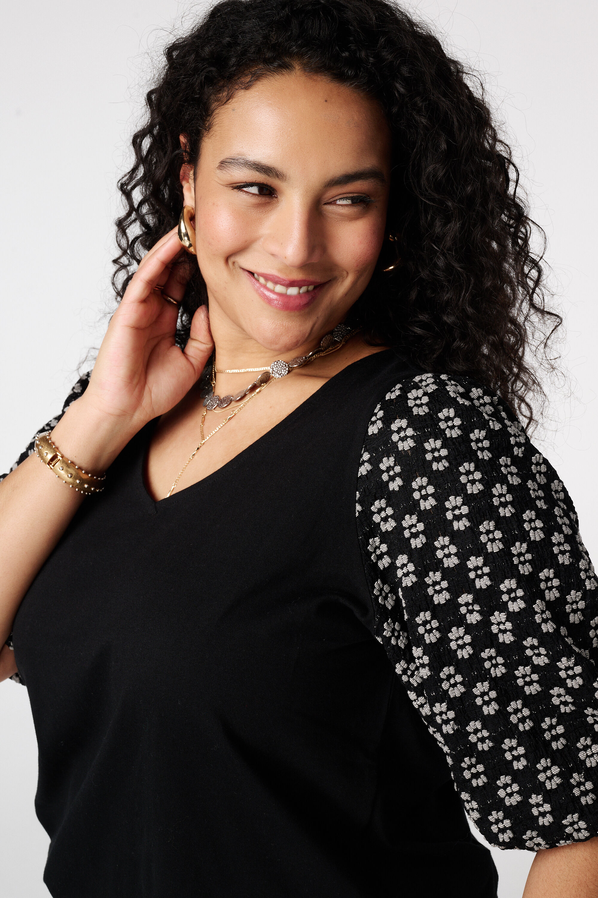 Top &agrave; manches bouffantes image number 4