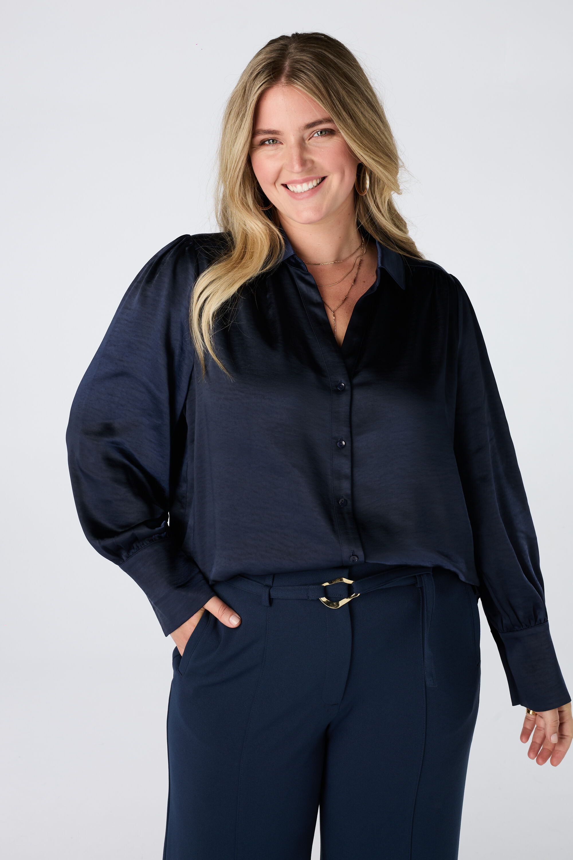 Blouse aspect satin