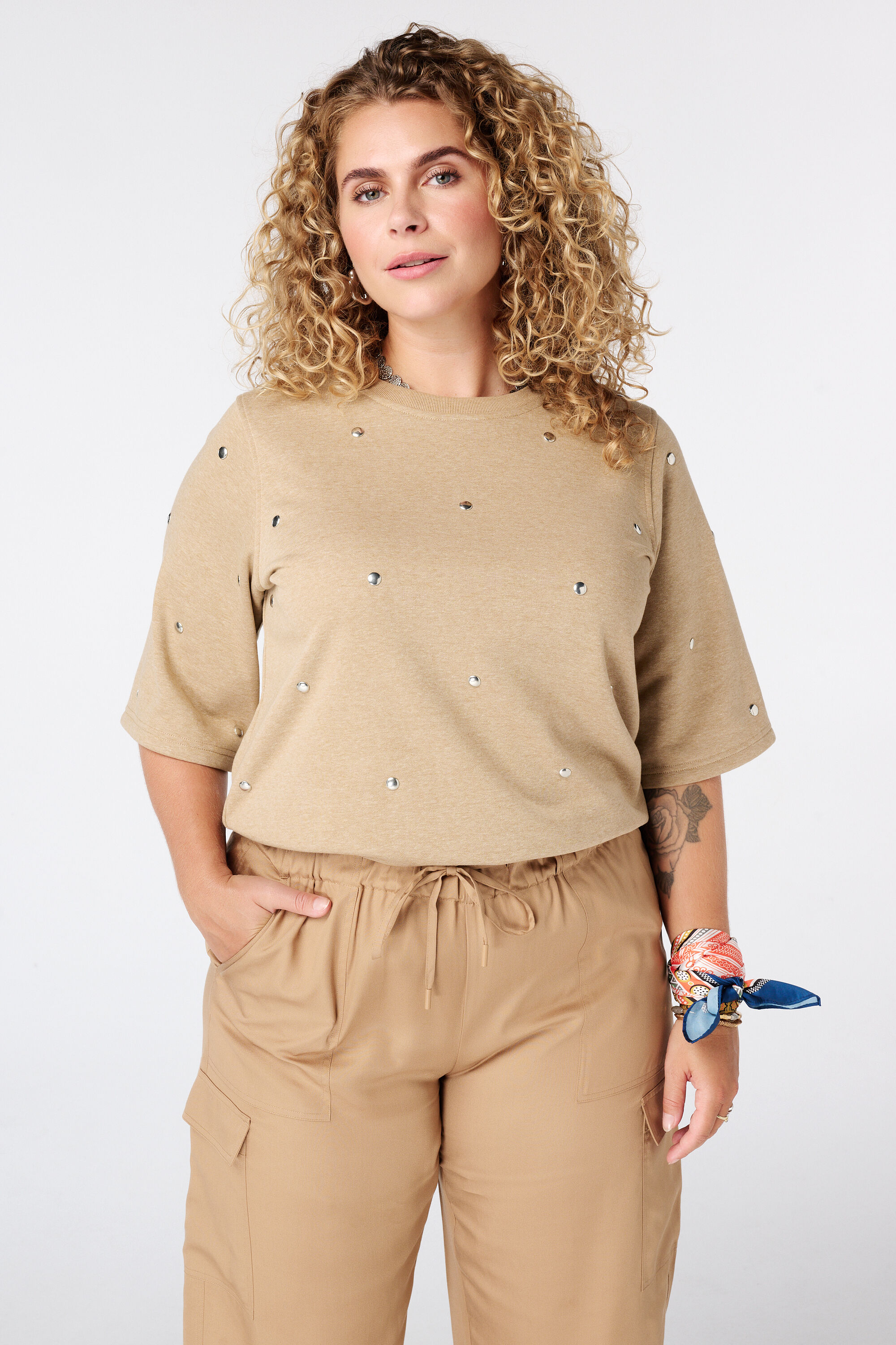 T shirt en tissu sweat