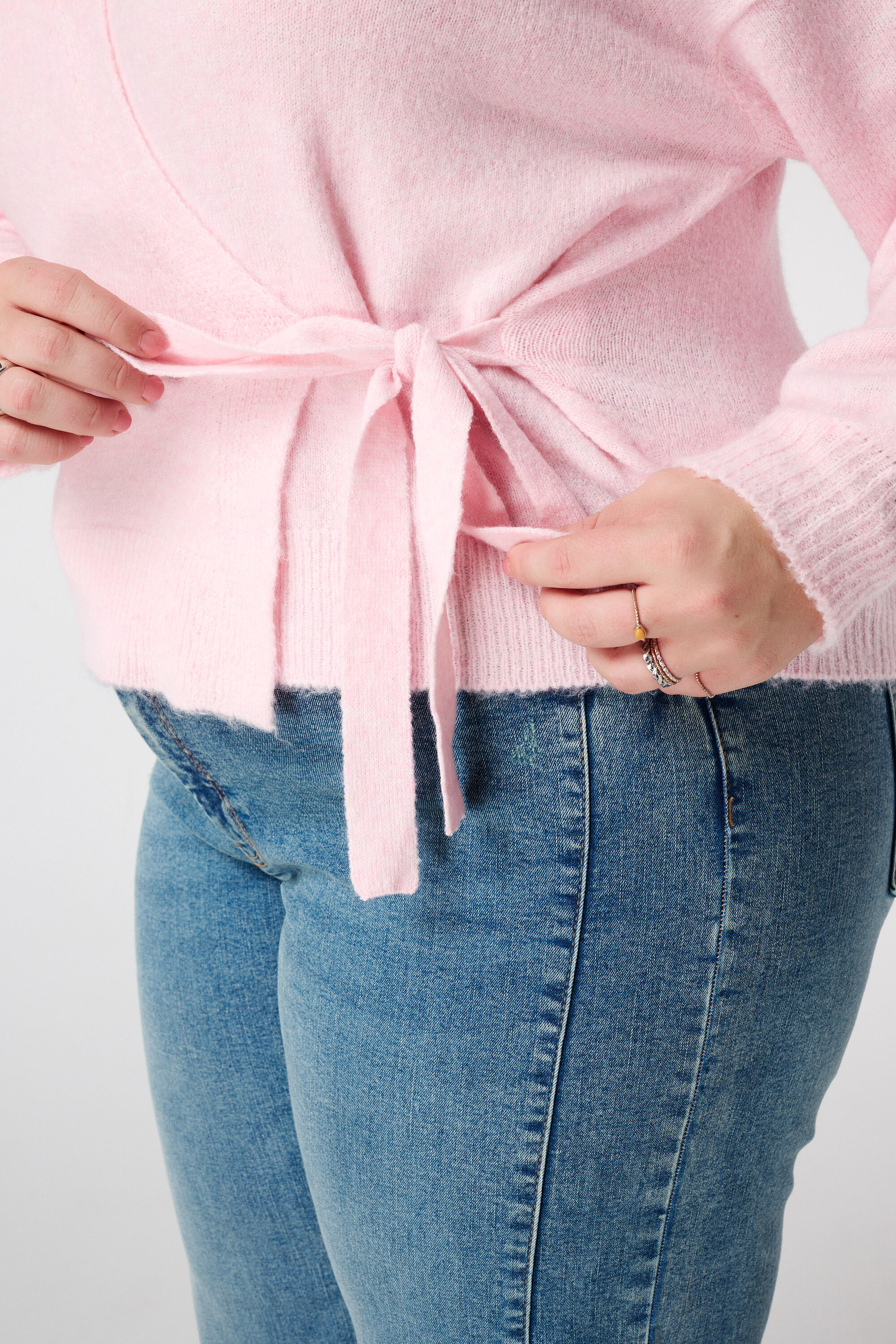 Gilet cache-c&oelig;ur avec ceinture &agrave; nouer image number 6