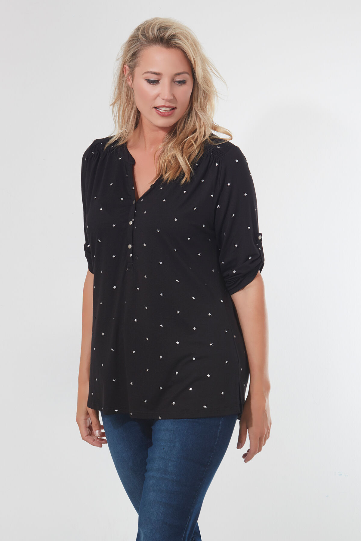 Haut imprim&eacute; brillant image number 0