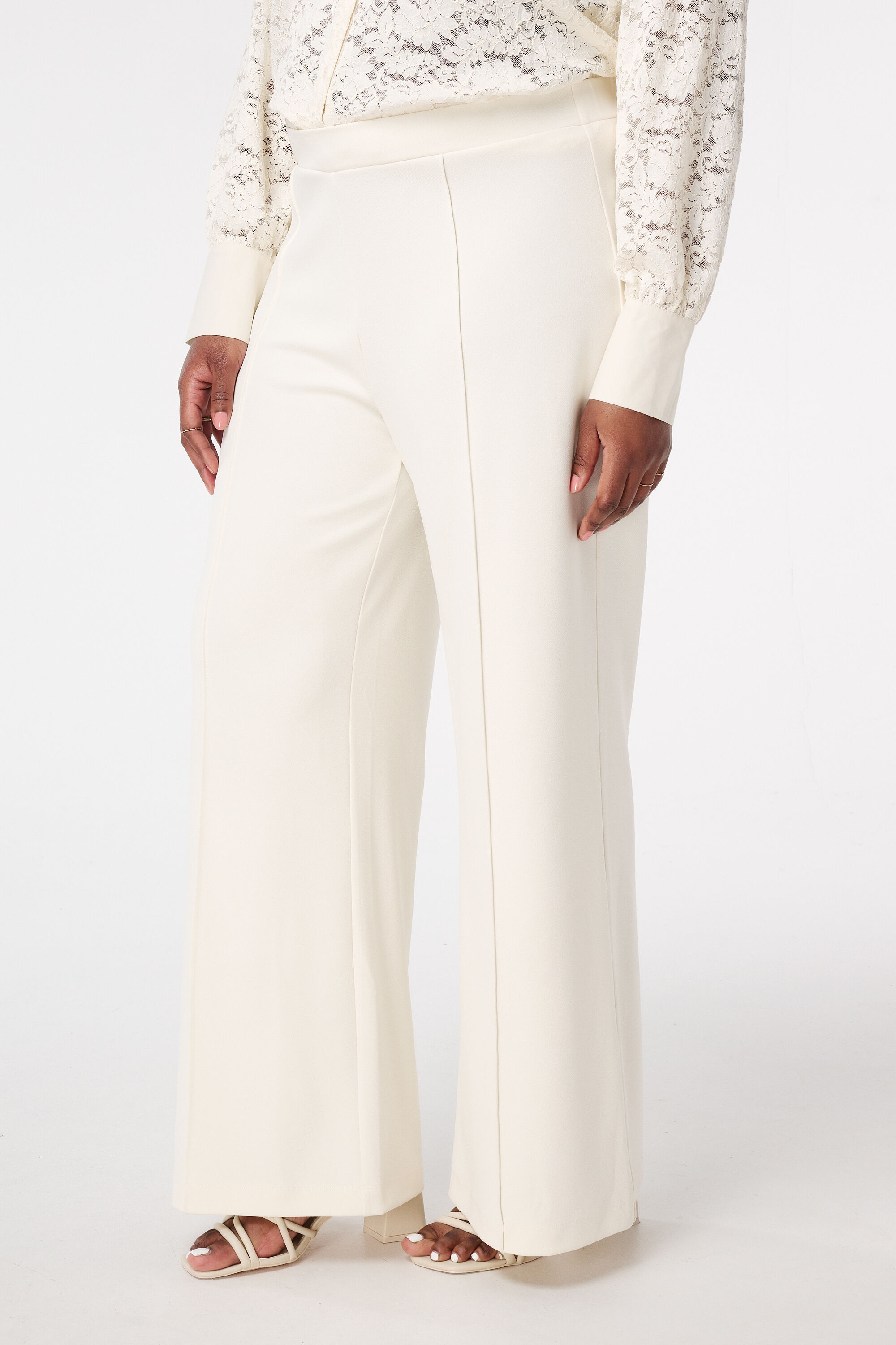 Pantalon avec taille &eacute;lastique image number 5