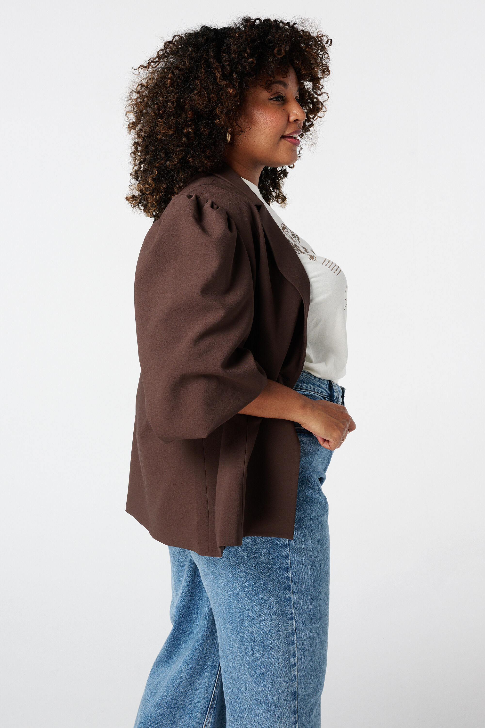 Blazer &agrave; manches bouffantes image number 3