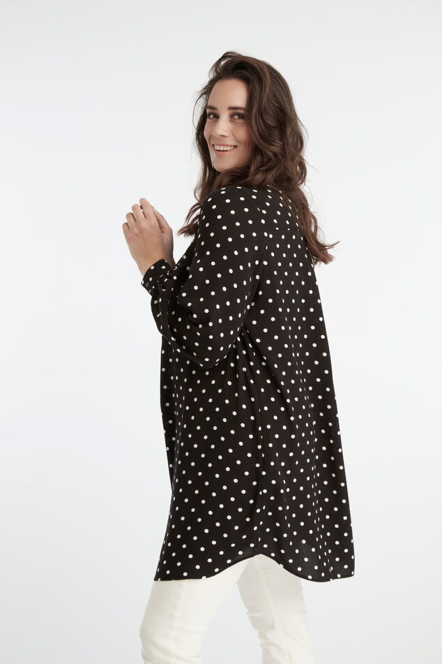 Chemisier tunique à pois image number 5