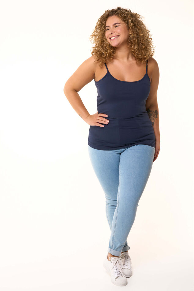 2 Débardeur en coton avec bretelles spaghetti image number 6