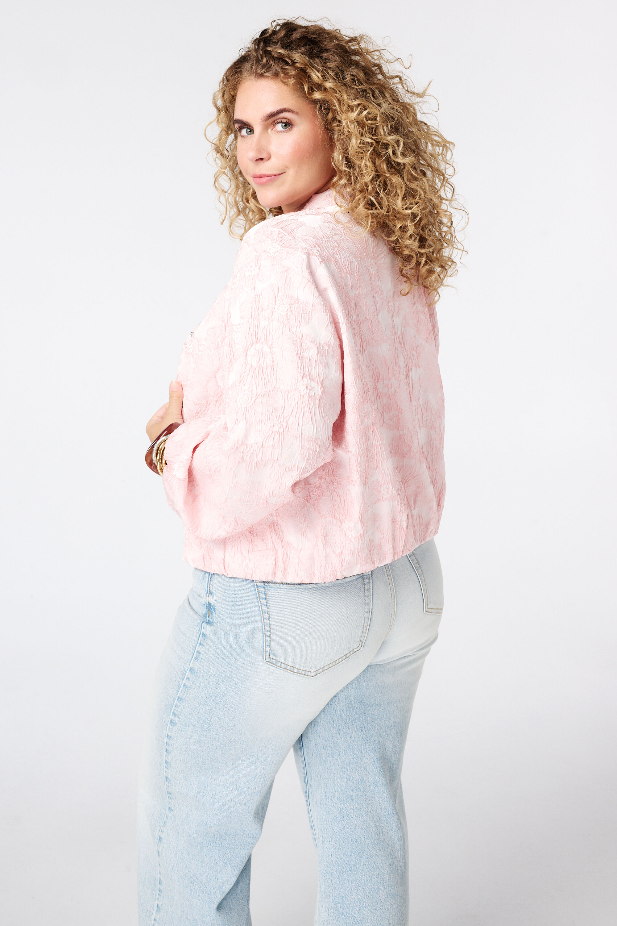 Veste bomber en jacquard image number 3