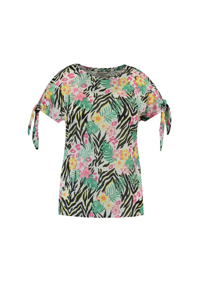 Tee-shirt avec épaules ajourées image number 1