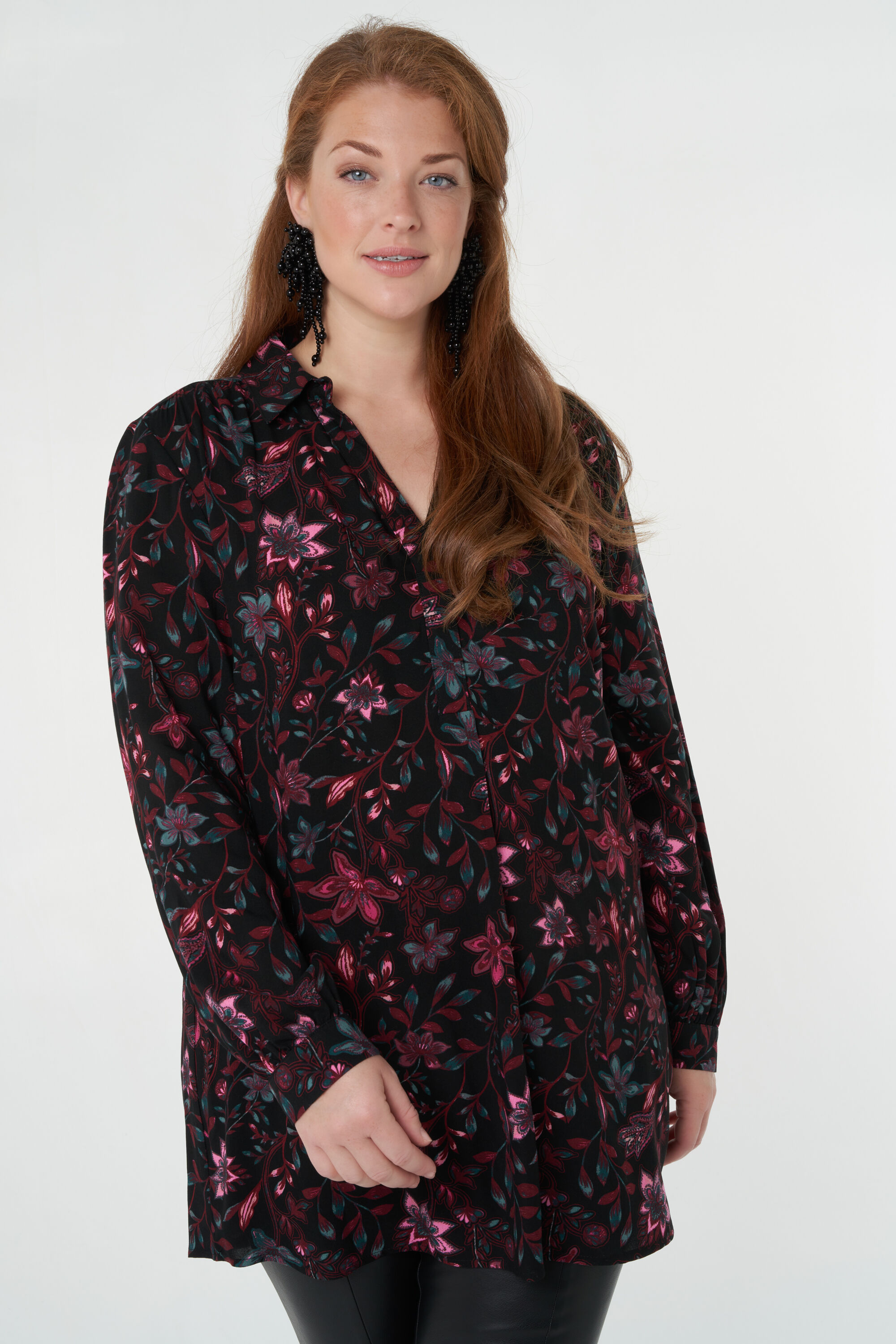 Chemisier Noir Avec Col - Taille 2 - Marque Sowas - Occasion Très Bon état - Modèle HMI716
