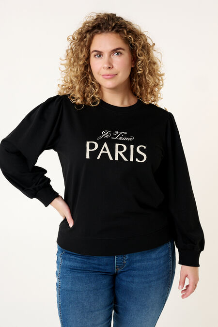 Sweater "Paris" mit Knopfdetails auf der Schulter