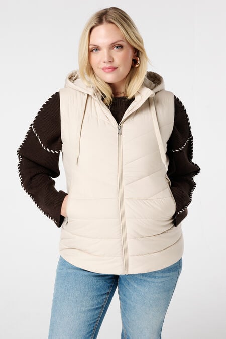 Gilet matelassé avec capuche Gilet matelassé avec capuche