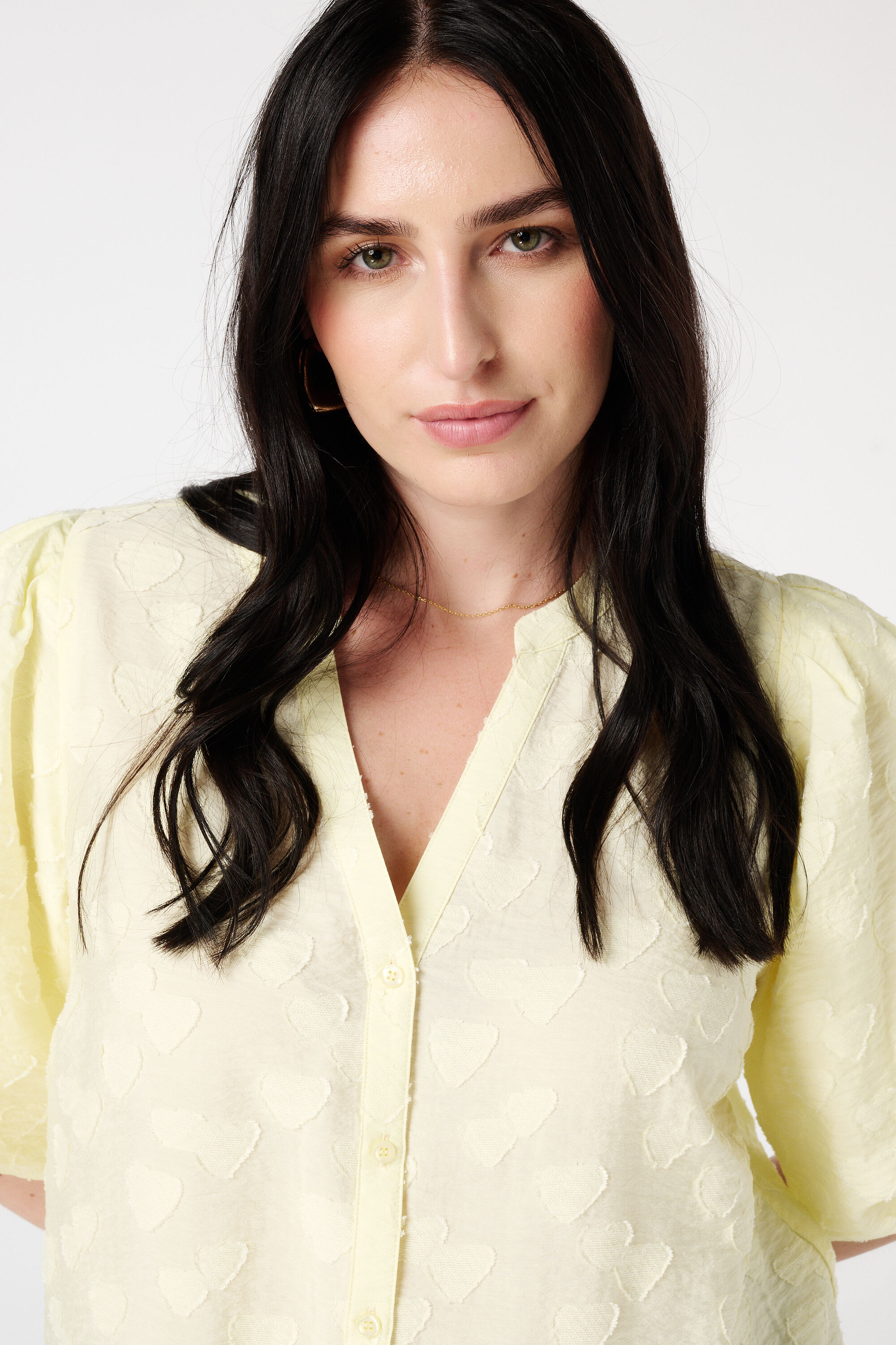  Chemisier avec imprim&eacute; c&oelig;ur  image number 4