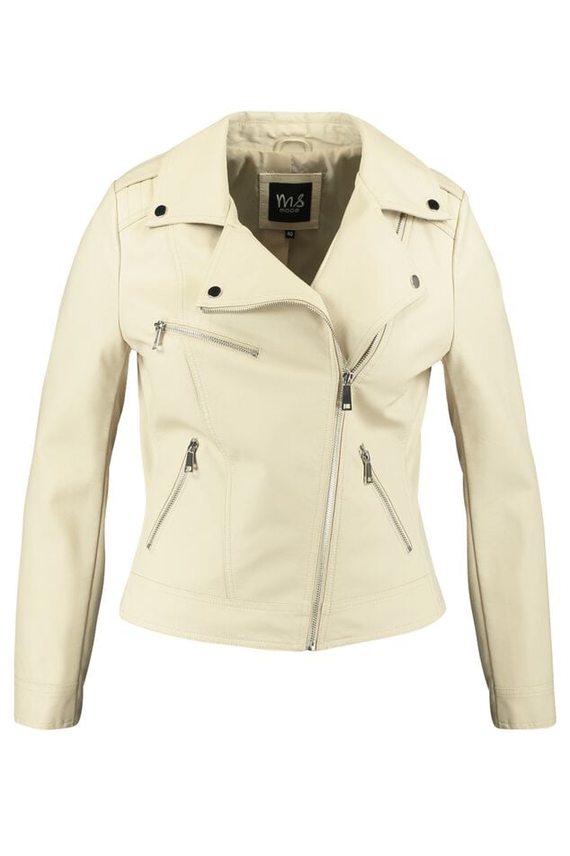 Veste style motard en similicuir image number 2