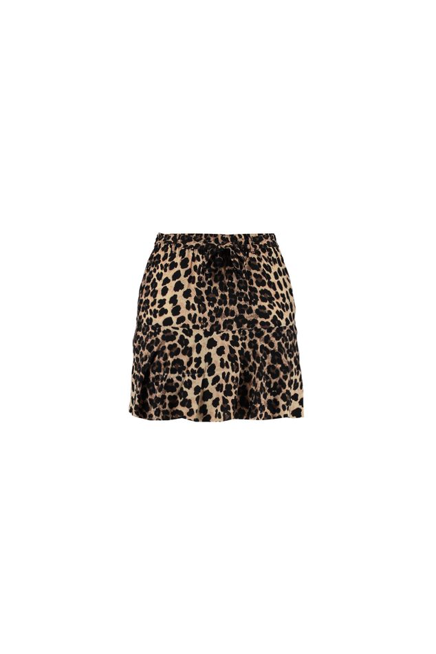 Jupe-short à ceinture nouée image number 1