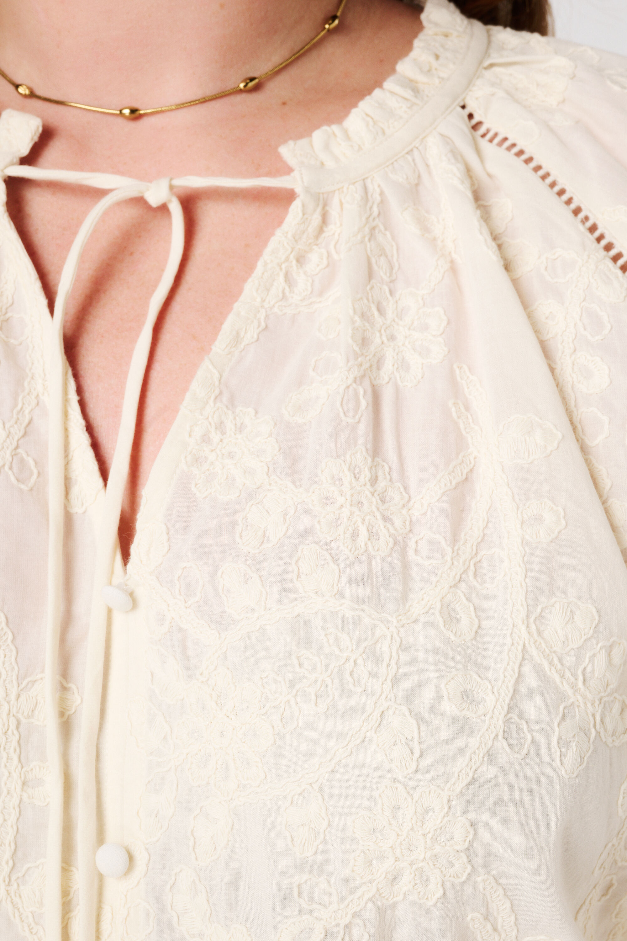 Chemisier avec broderie  image number 6