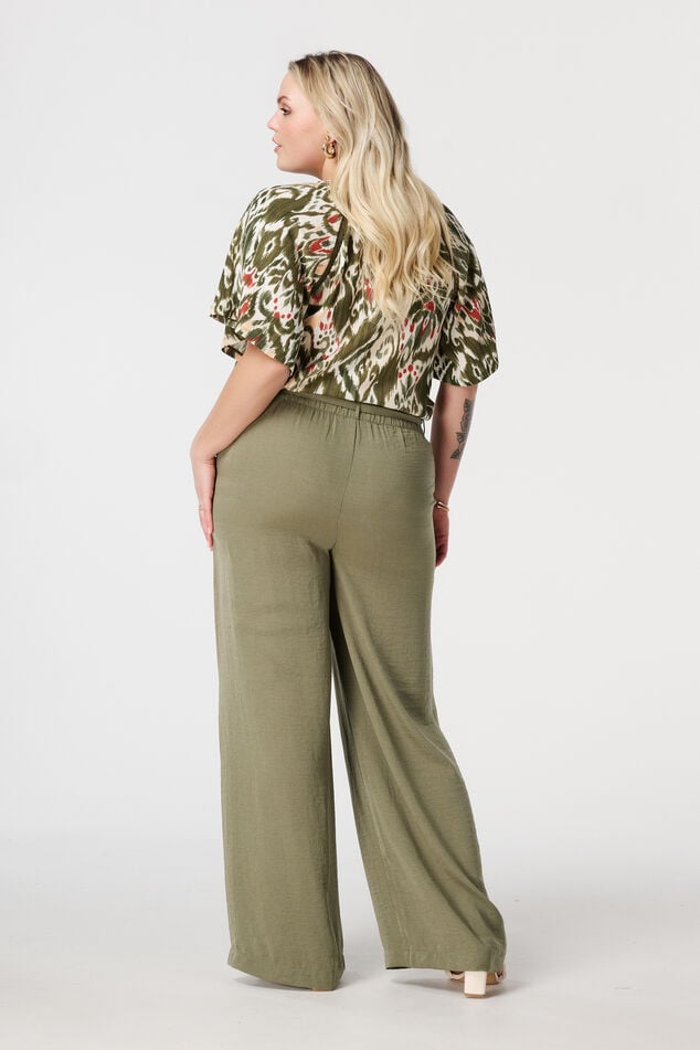 Pantalon avec taille élastique image number 3