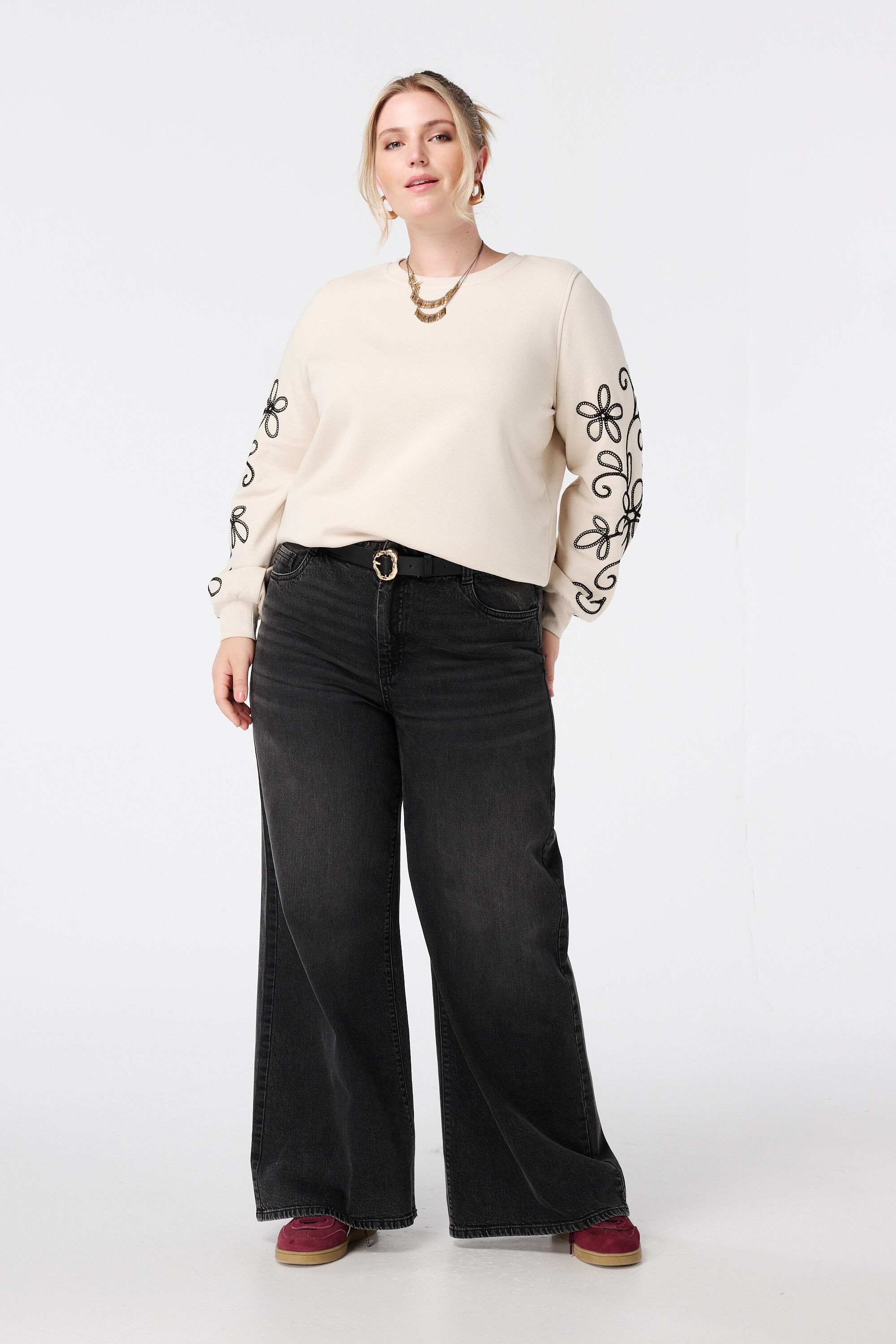 Pull avec d&eacute;tails brod&eacute;s image number 5