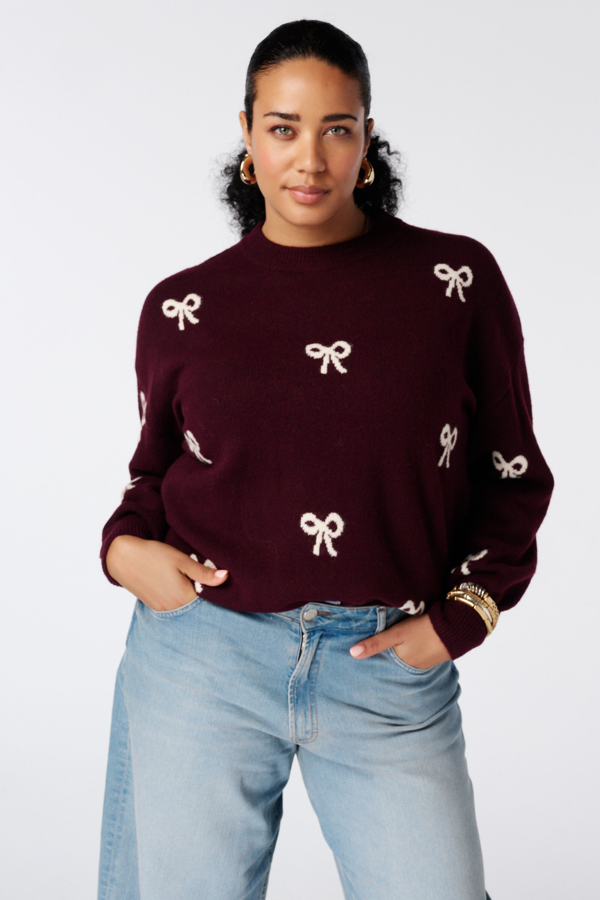 Pull &agrave; motif n&oelig;uds image number 0