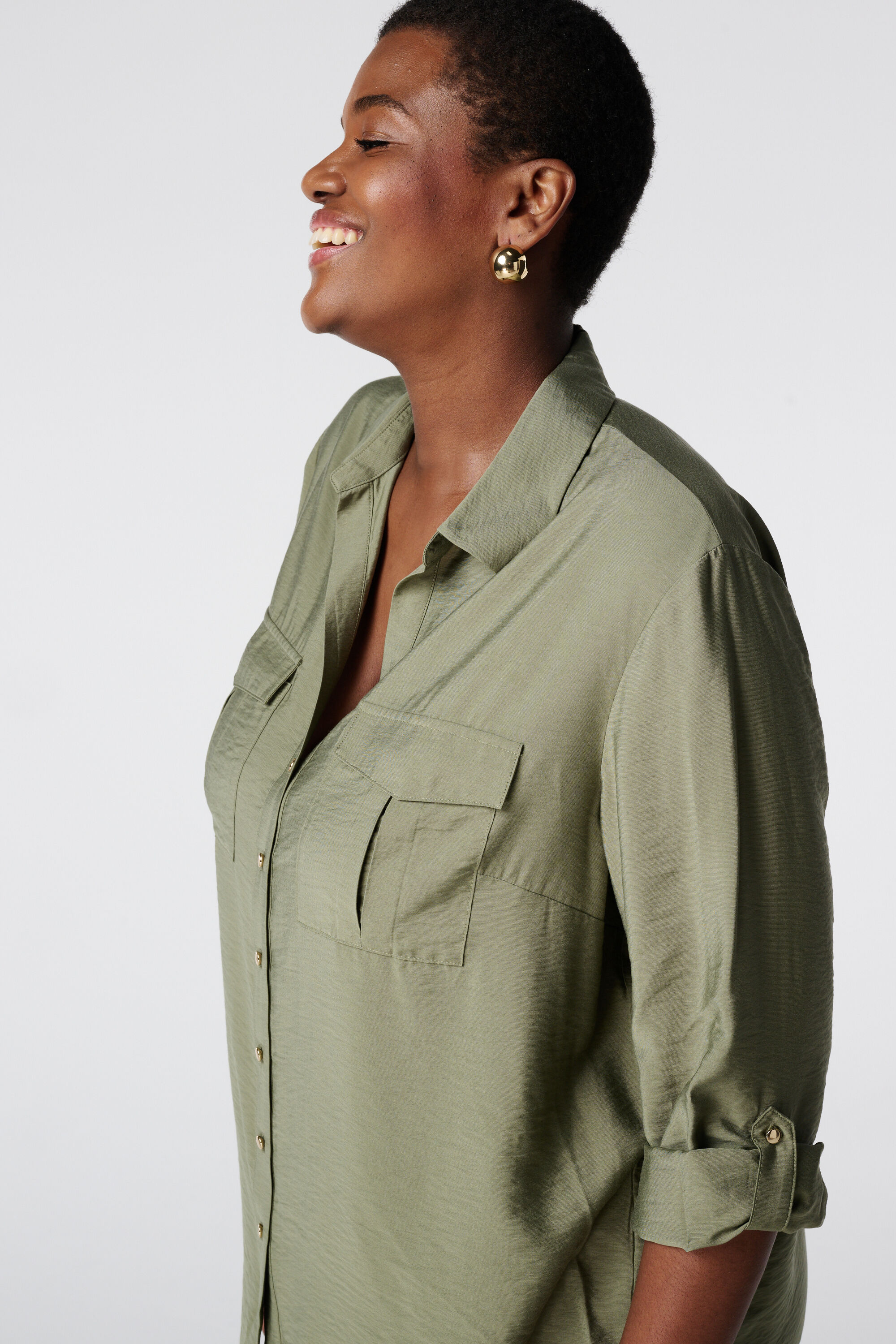 Chemisier avec poches  image number 4