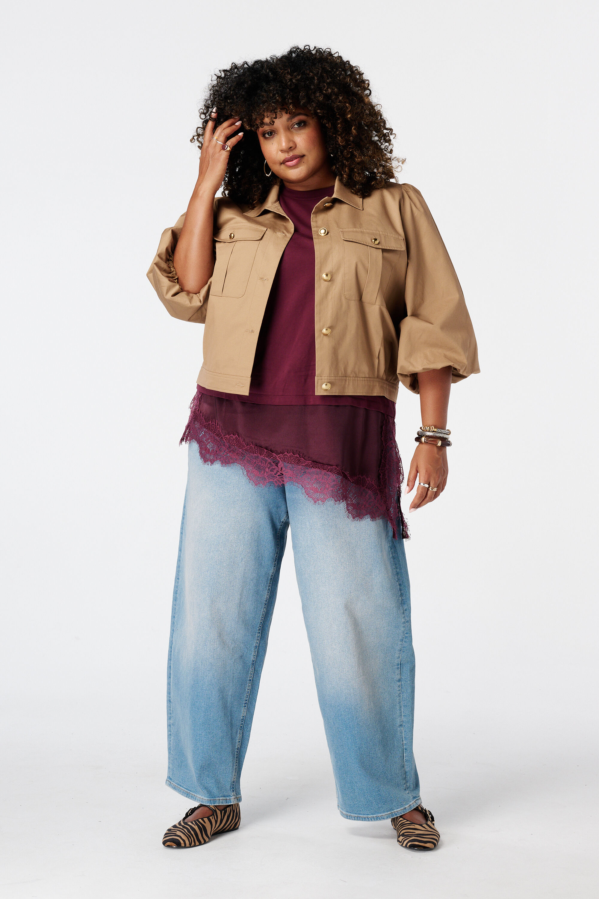 Veste utility avec manches bouffantes image number 5