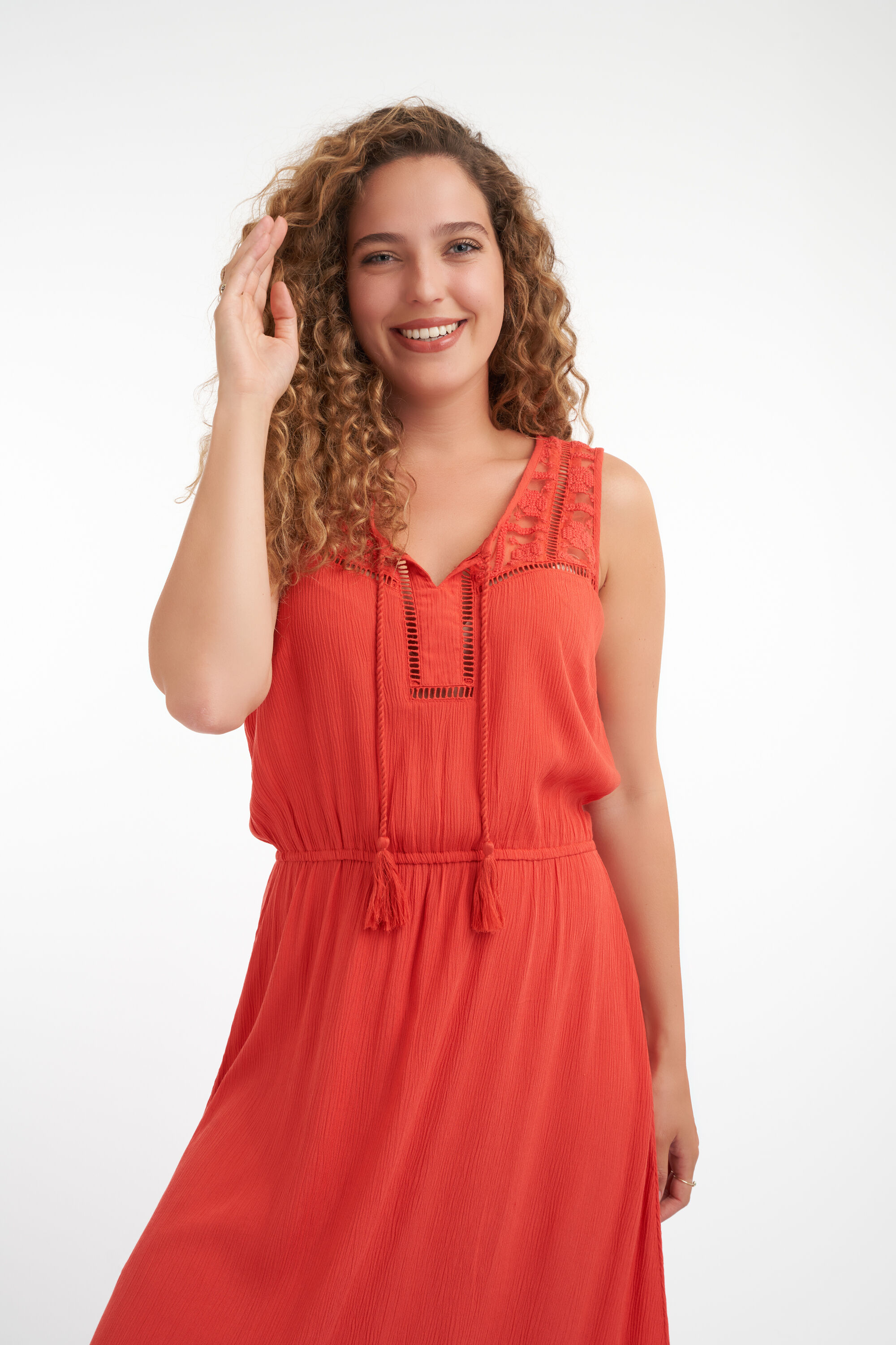 Robe longue &agrave; volants  image number 5