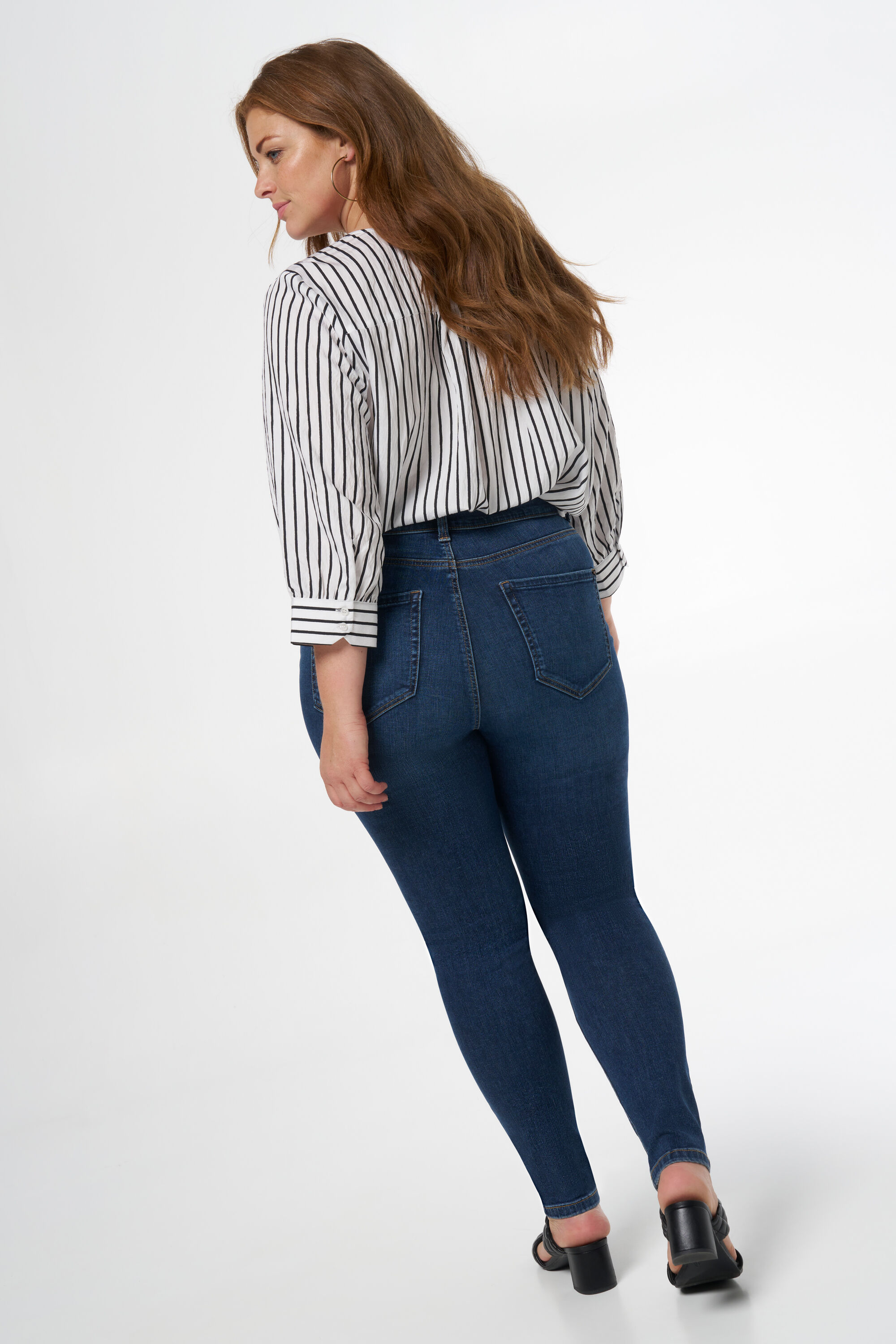 Femmes Jean skinny taille haute CHERRY Dark Denim MS Mode