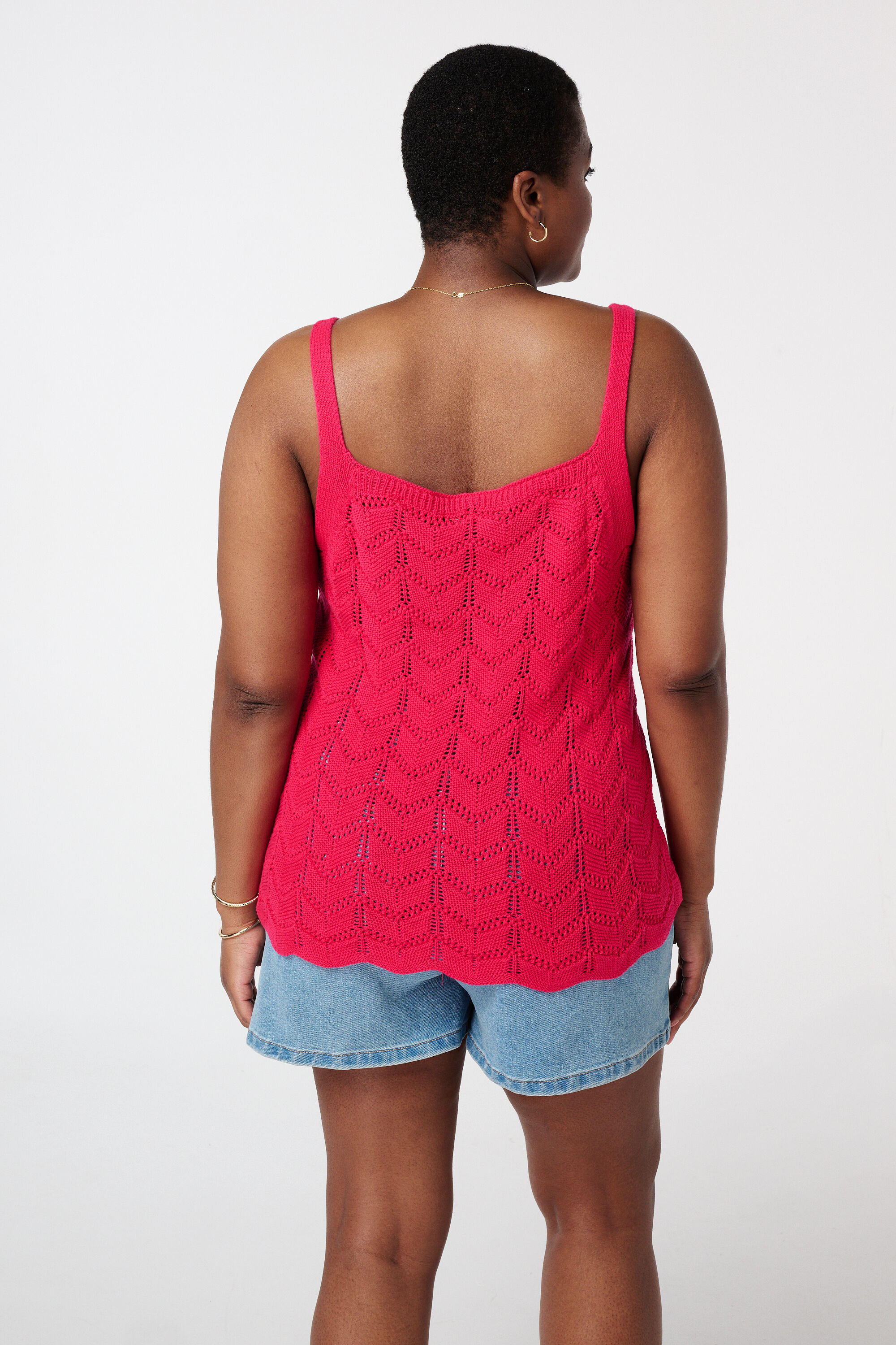 Top en crochet avec encolure en V image number 3